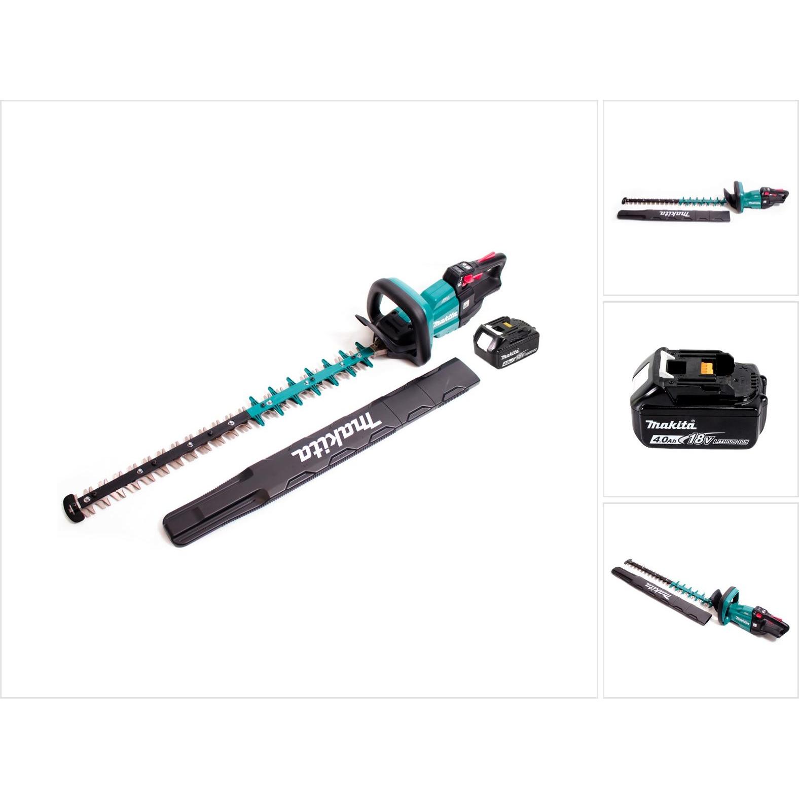Makita, Tosasiepi, DUH 751 M1 Tagliasiepi a batteria 18V 75 cm brushless + 1x batteria 4.0Ah - senza caricatore (Batteria ricaricabile)