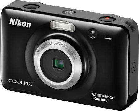 Nikon Coolpix S30, 10MP, 3x zoom, HD movies, black (1/3")