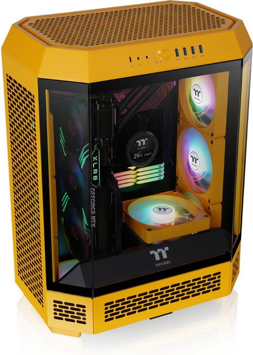 Produktbild Thermaltake The Tower 600 (dunkelgelb, Tempered Glass x 3) (mATX, Mini-ITX, ATX)