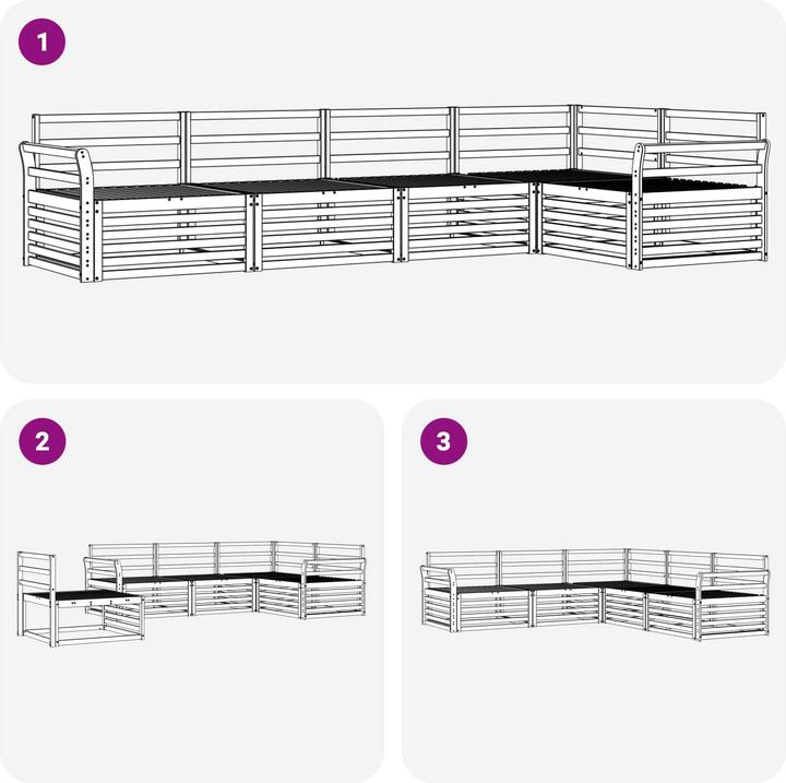 Produktbild vidaXL Outdoor-Sofa