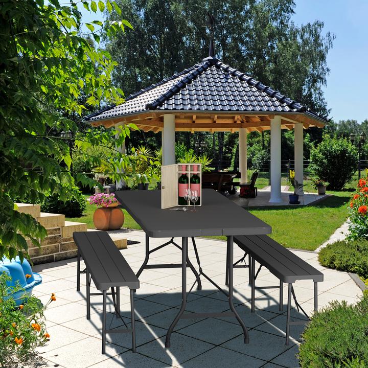 Productafbeelding Relaxdays Tavolo-pieghevole da-giardino (180 cm)