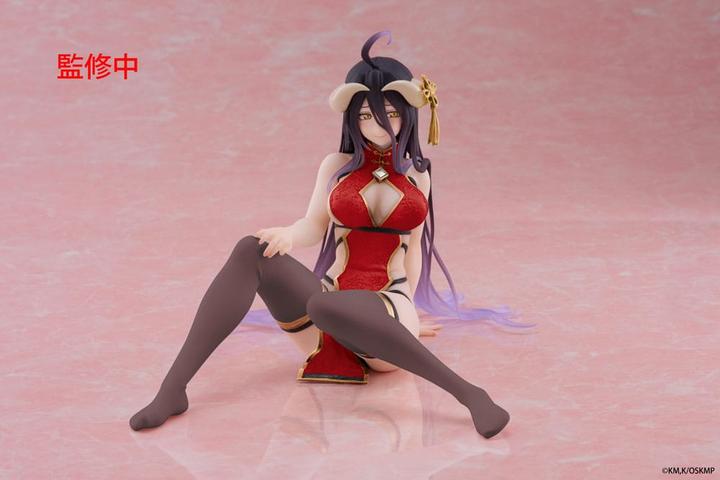 Actual product image Taito Overlord PVC Statue Desktop Cute Figure Albedo Chinese Dress Ver. Renewal 13 cm