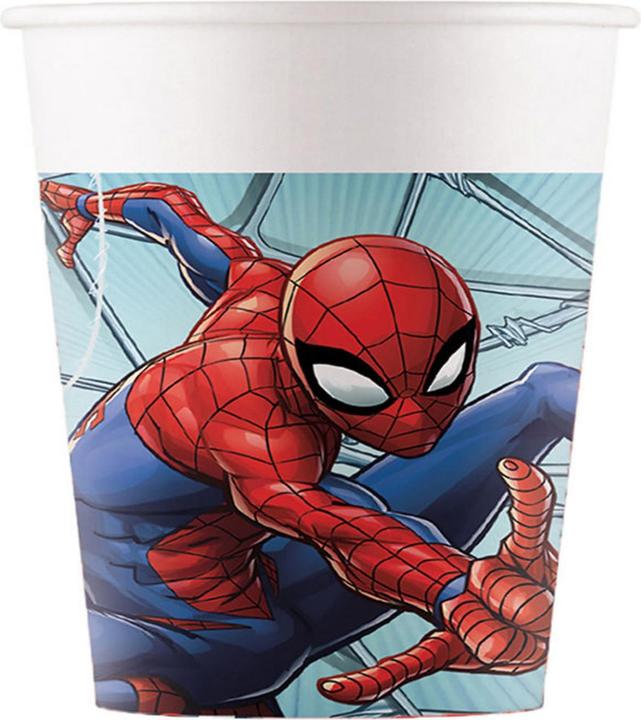Spiderman 8 gobelets en papier 200ml (8 x)