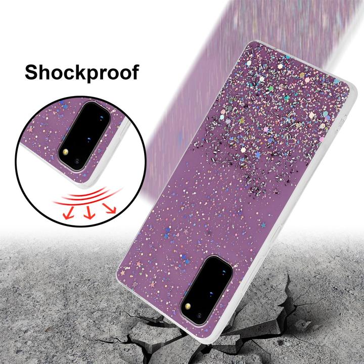 Actual product image Cadorabo TPU cover sparkling glitter (Samsung Galaxy S20+)