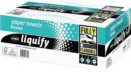 Actual product image Wepa Satino by liquify towel paper - 276580 - --compatible - 3750 sheets - 2-ply -