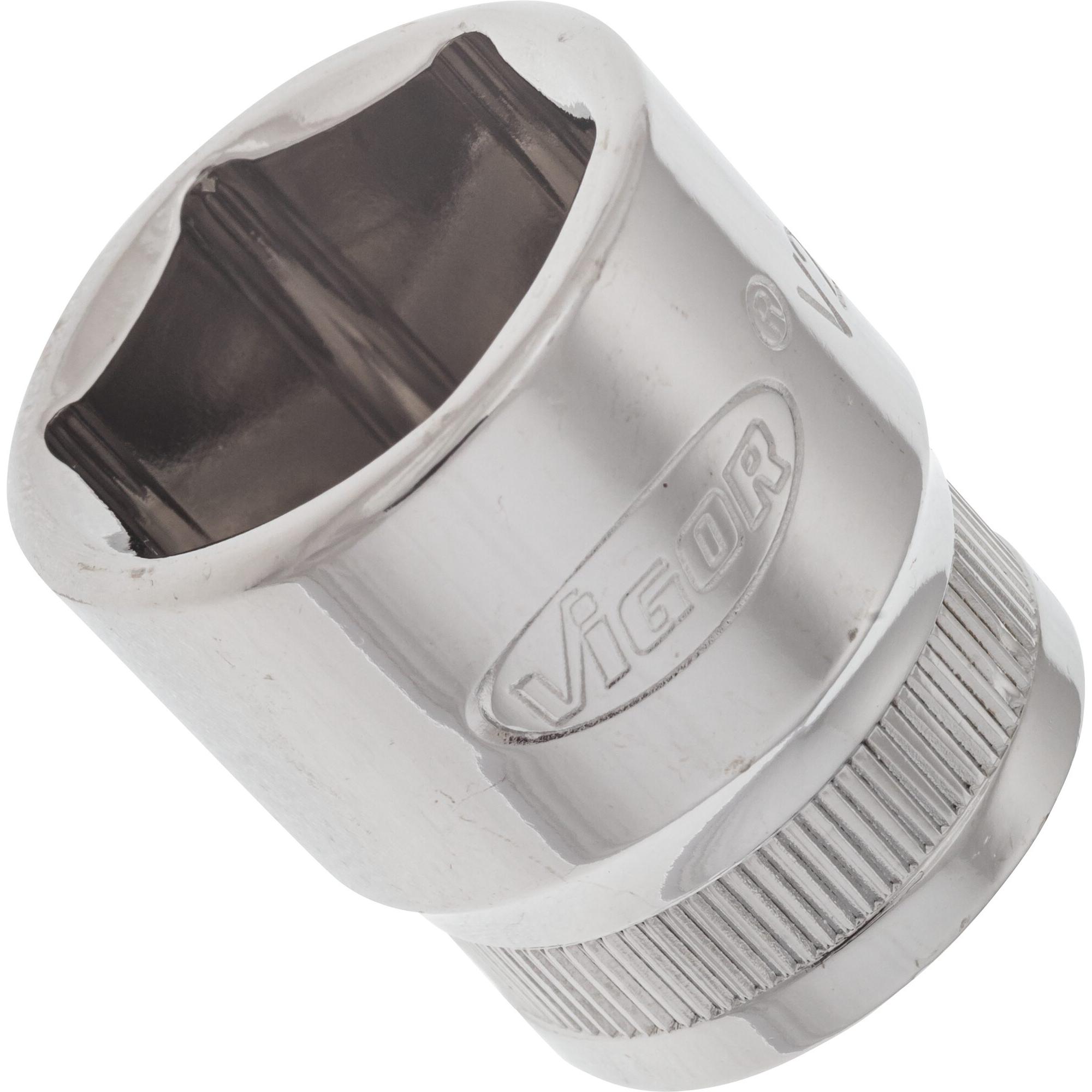 Vigor, Steckschlüssel + Stecknuss, STECKSCHLÜSSEL-EINSATZ 3/8" SW 19 (19 mm)