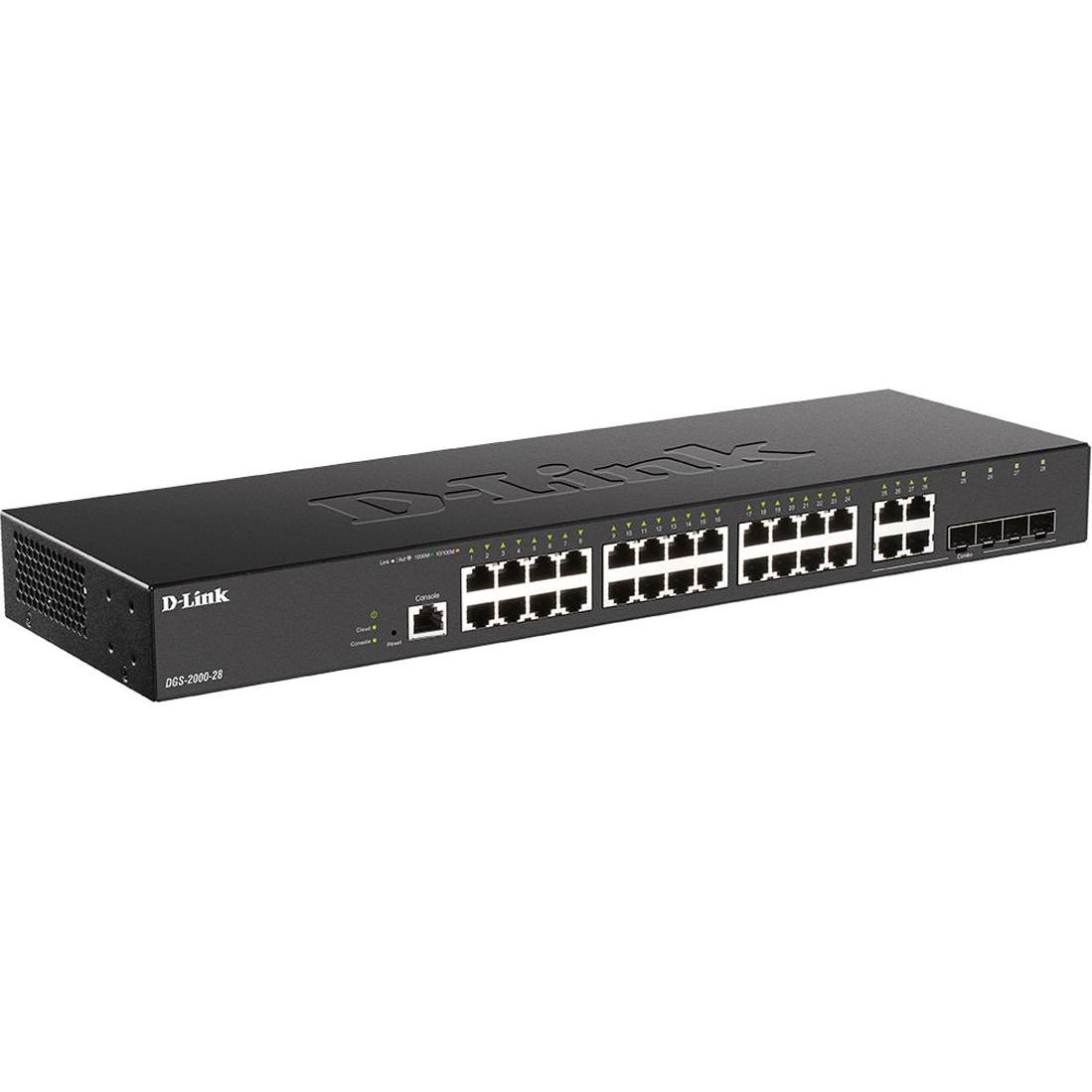 Thumbnail - D-Link Switch DGS-2000-28 28 Port (28 Ports), Netzwerk Switch, Schwarz