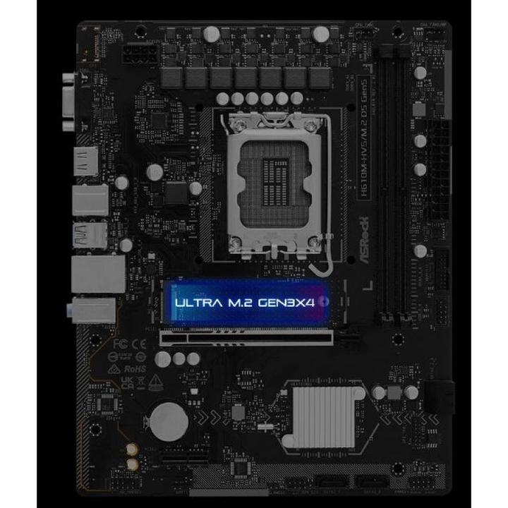 Productafbeelding AsRock MB Intel 1700 H610M-HVS/M.2 D5 GEN5 (LGA 1700, Intel H610, mATX)