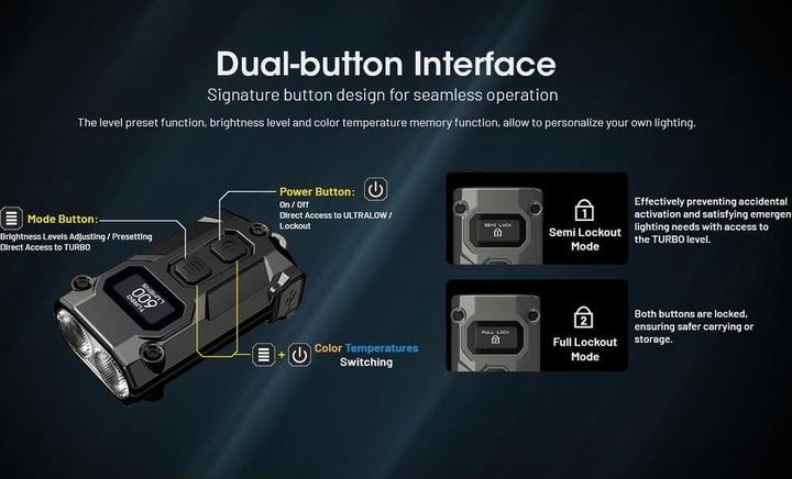 Immagine prodotto Nitecore Luce portachiavi Tini 3 (4.72 cm, 600 lm)