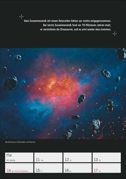 Actual product image Harenberg Stephen Hawking - Universum Wochenplaner 2026 - 53 faszinierende Bilder und Zitate