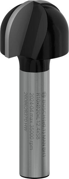 Produktbild Bosch Professional Zubehör Hohlkehlfräser, 8 mm, R1 10 mm, D 20 mm, L 12,4 mm, G 46 mm