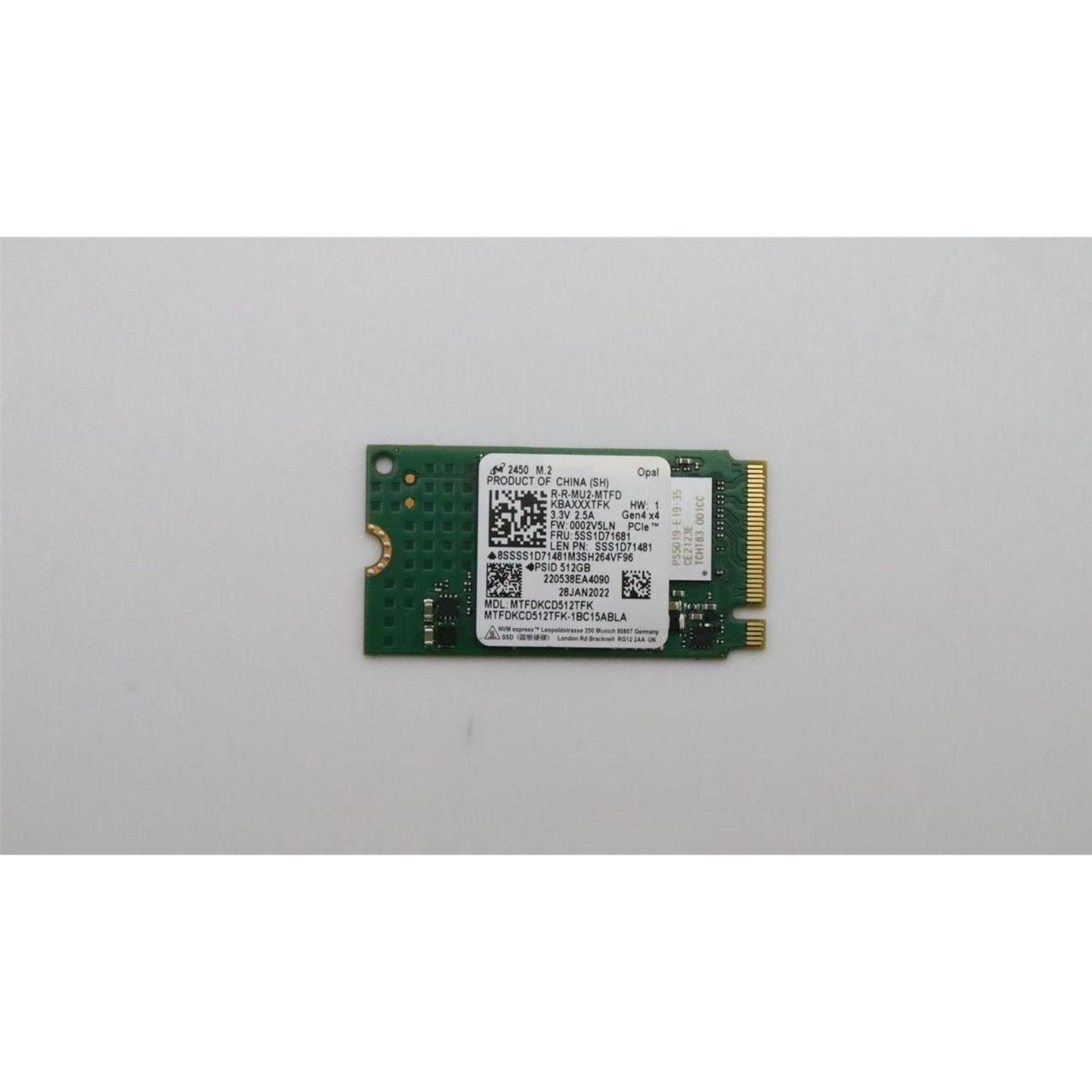 Lenovo Ssd asm (512 GB, M.2 2242), SSD