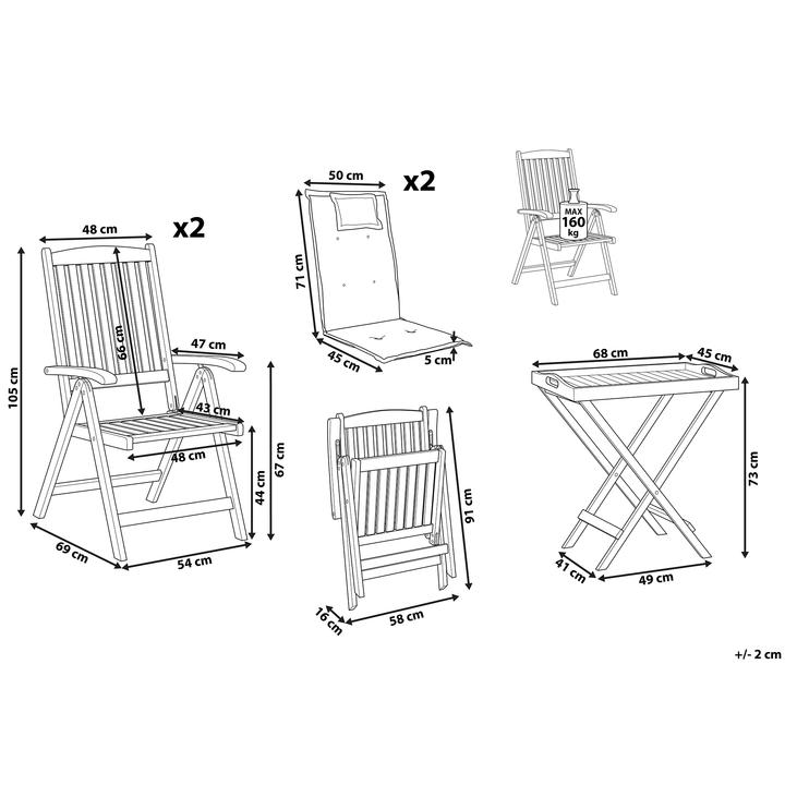 Produktbild Beliani Java Premiuim (68 x 45 x 73 cm)