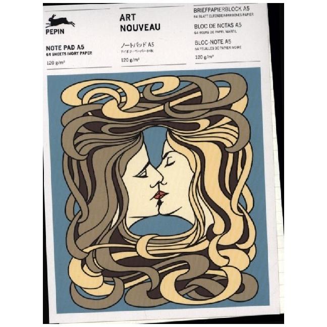 The Pepin Press, Heft + Block, Roojen:Art Nouveau (A5, Liniert, Kein Einband)