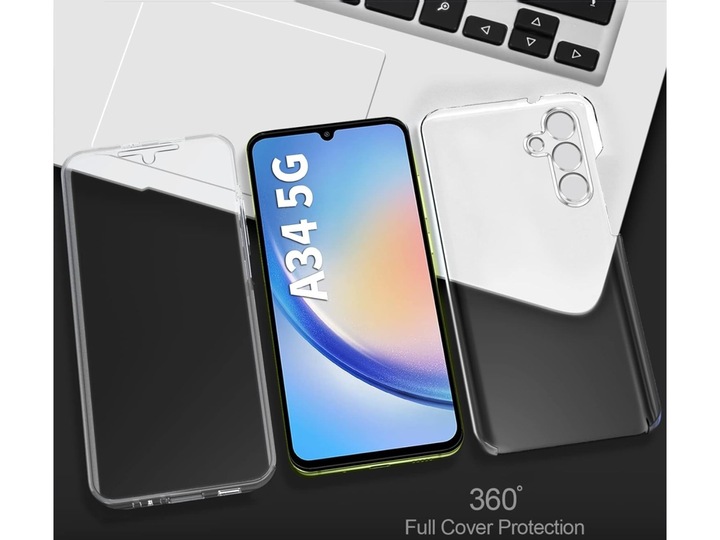 Produktbild Screenguard 360° Screen & Body Protector Samsung Galaxy A34 5G Hülle mit Folie (Samsung Galaxy A34 5G)
