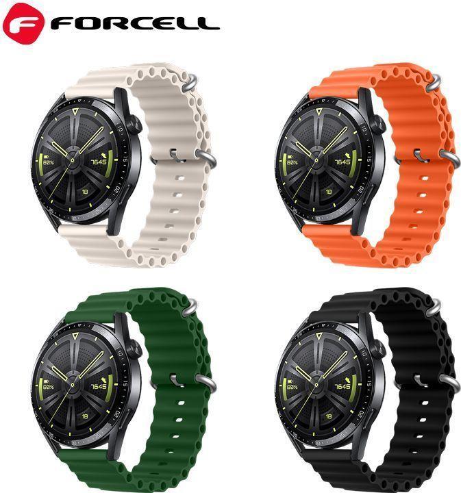Actual product image Forcell Strap F-DESIGN FS01 strap for SAMSUNG Watch 22 mm green (Silicone)