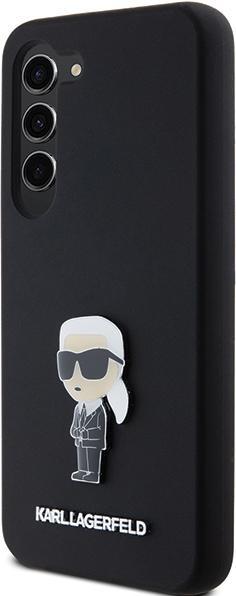 Produktbild Karl Lagerfeld KLHCS23SSMHKNPK S23 S911 czarny/black Silicone Ikonik Metal Pin (Samsung Galaxy S23)