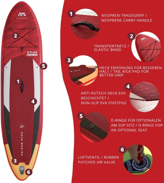 Produktbild Aqua Marina Advanced All-Around iSUP ATLAS (12')