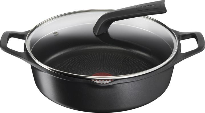 Tefal Robusto - Braadpan - 28 cm + deksel (Koekenpan, Gegoten aluminium, Gietijzer, 28 x 9.40 cm)