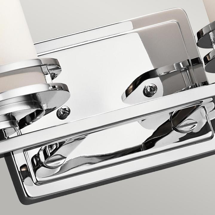 Actual product image Elstead Lighting Hendrik LED wall light G9 2-gang polished chrome IP44 (640 lm, G9)