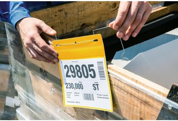 Image du produit Durable Pochettes signalétiques avec fil de suspension (A4, Acclamation)