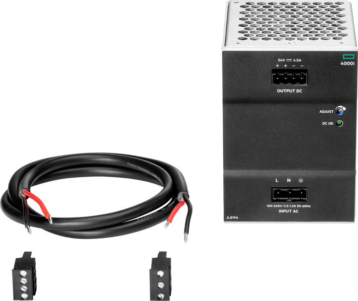 Produktbild HPE E Aruba 4000i POE 54VDC 100-240VAC DIN Power Supply