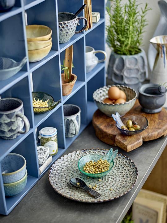 Actual product image Creative Collection - Bekka Shelf - Blue - Reclaimed Wood (70 x 10 x 70 cm)