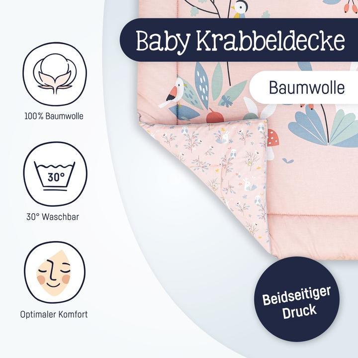 Produktbild Julius Zöllner Krabbeldecke 95/135, Rosalie
