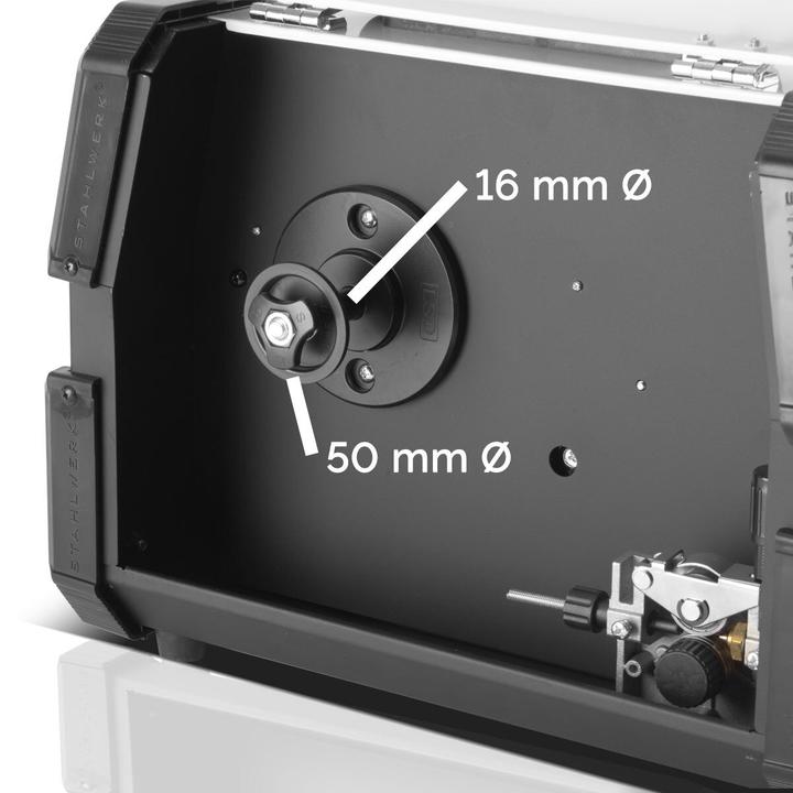 Immagine prodotto Stahlwerk Saldatore ad arco schermato MIG 155 ST IGBT da 155 ampere con mano elettrica MMA