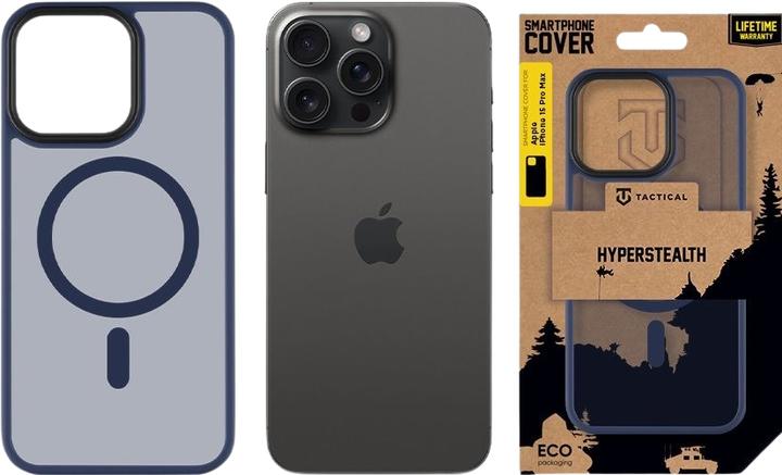 Actual product image Tactical MagForce Hyperstealth Cover for iPhone 15 Pro Max Deep Blue (Apple iPhone 15 Pro Max)