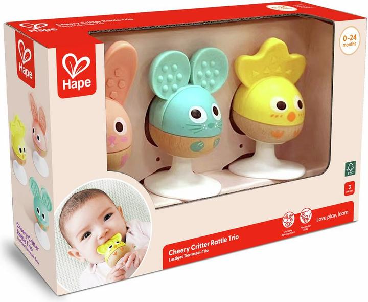 Immagine prodotto Hape Trio di sonagli Cheery Critter