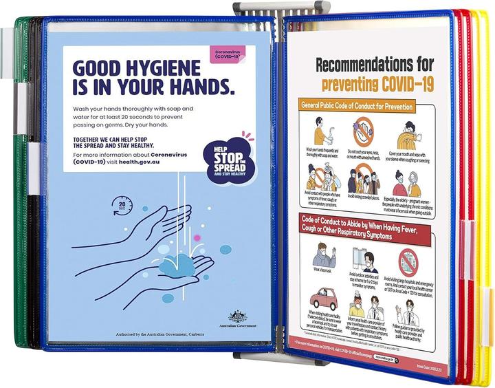 Actual product image Tarifold Antimicrobial wall display panel