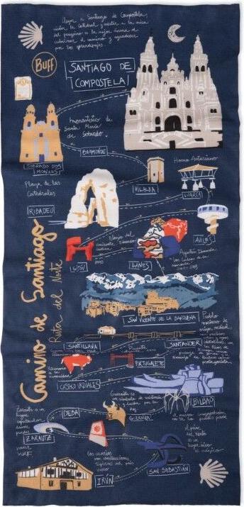 Produktbild Buff Coolnet UV CAMINO NORTE NAVY Bandana
