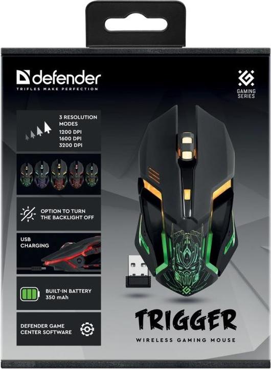 Produktbild Defender Mysz Trigger GM-934 (52934) (Kabellos)