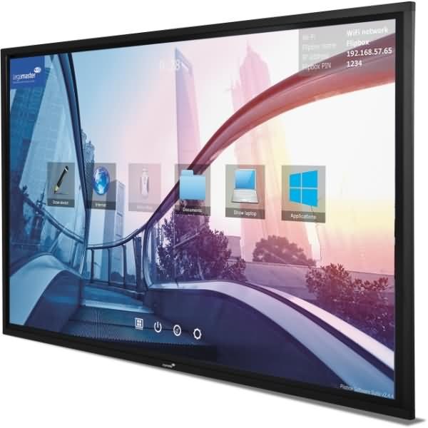 Actual product image Legamaster e-Screen touch display STX-65 fixed wall mounting (65")