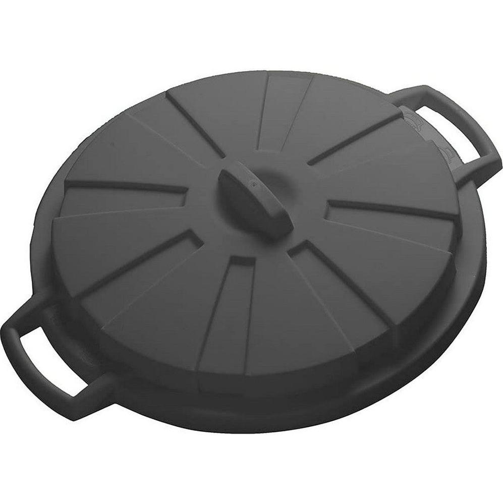 Mondex Coperchio nero per secchio comunitario, Pattumiera, Nero