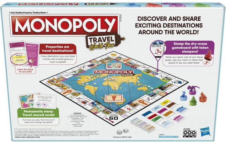 Image du produit Hasbro Monopoly Voyage autour du monde (Norvégien)