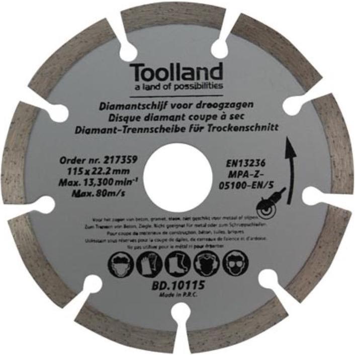 Velleman, Sägeblatt, DIAMANT-TRENNSCHEIBE - 115 mm - SEGMENTIERT