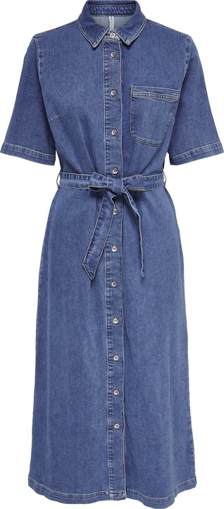 Image du produit Only Coupe ample Col rond Robe courte Robe en jean (M)