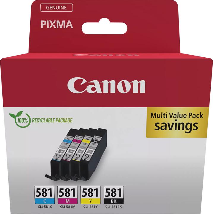 Produktbild Canon CLI-581 Multipack (BK, C, M, Y)