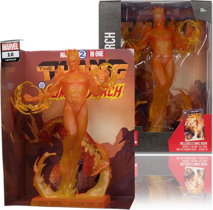 Produktbild McFarlane Marvel Collection PVC Statue 1/6 Human Torch (Marvel 2 in 1 #10) 29 cm