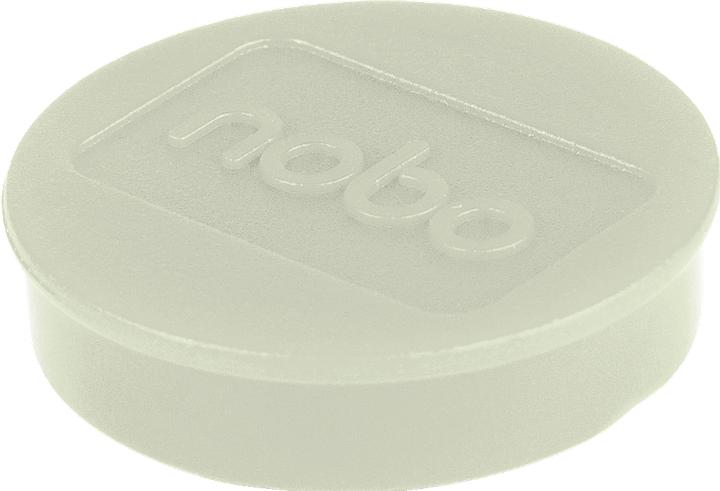 Actual product image Nobo Magnet round 32mm 1915301 white 10 pieces (10 x)