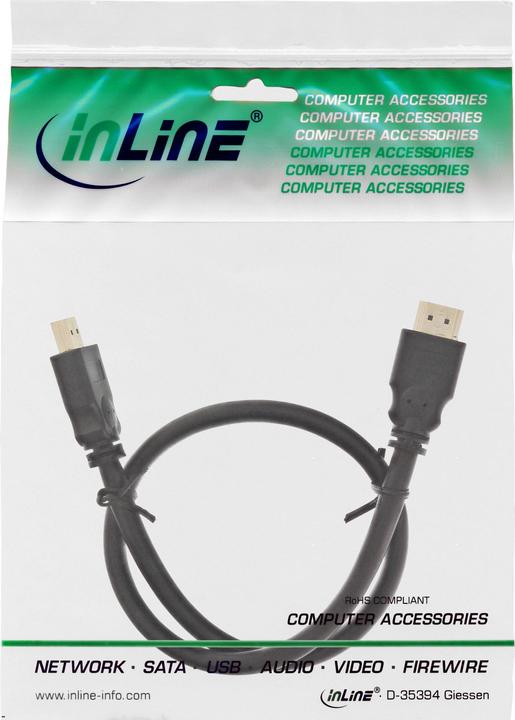 Produktbild InLine HDMI (Typ A) — HDMI (Typ A) (0.30 m, HDMI, 1.3)