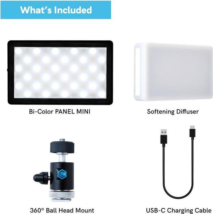 Image du produit Lume Cube Panel Mini avec support pour reflex numérique (Lumière vidéo)