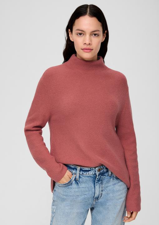 Actual product image s.Oliver Strickpullover Strickpullover mit Stehkragen (44)
