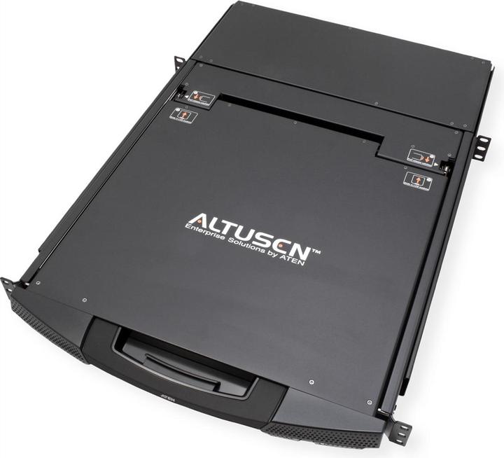 Produktbild Aten KL1516AiM KVM Over-IP Switch, 43cm TFT, VGA, PS/2-USB über Kat 5, 16 Ports, DE-Layout