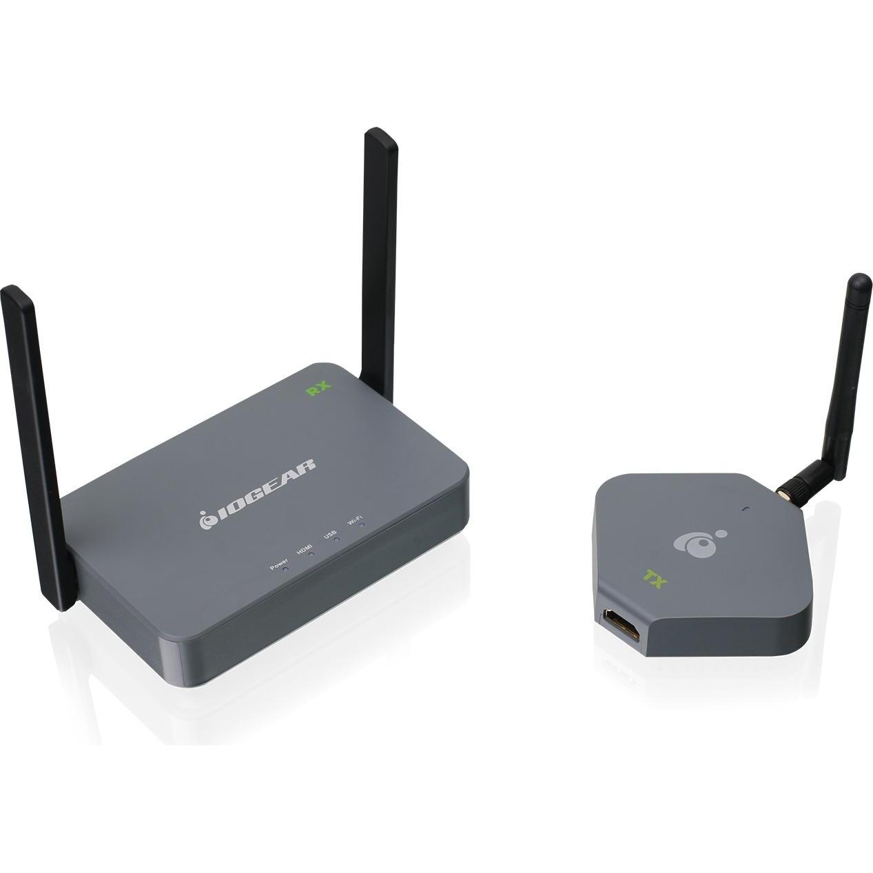 Iogear 4K Wireless HD TV Connection (Diverse), Beamer Zubehör, Schwarz