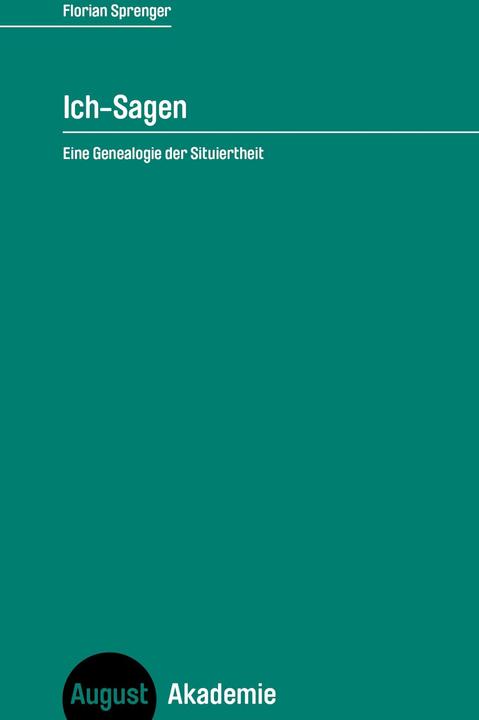 Immagine prodotto Ich-Sagen (Tedesco, Florian Sprenger, 2025)