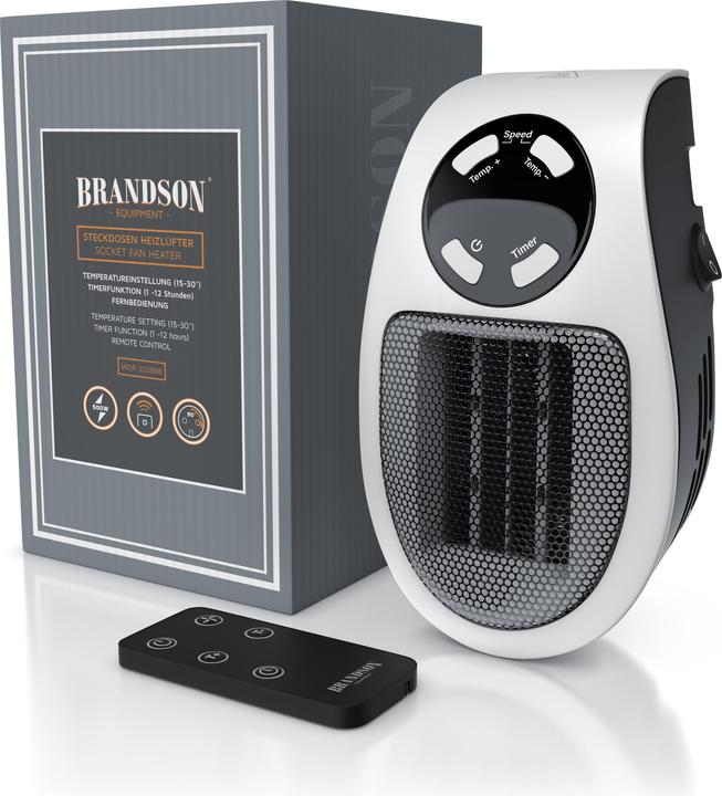 Produktbild Brandson Steckdosen Mini Heizlüfter (500 W)