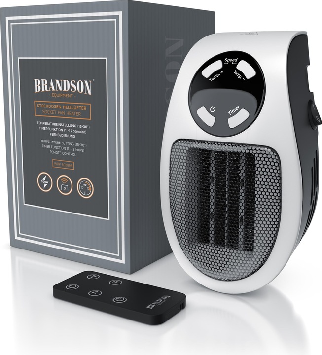 Produktbild Brandson Steckdosen Mini Heizlüfter (500 W)